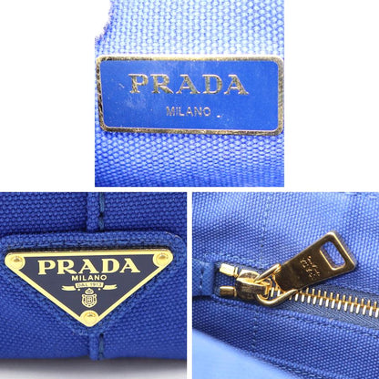 プラダ（PRADA）カナパ　2WAYバッグ　1BG439　ハンドバッグ　ショルダーバッグ　トートバッグ　ブルー　レディース（中古品）