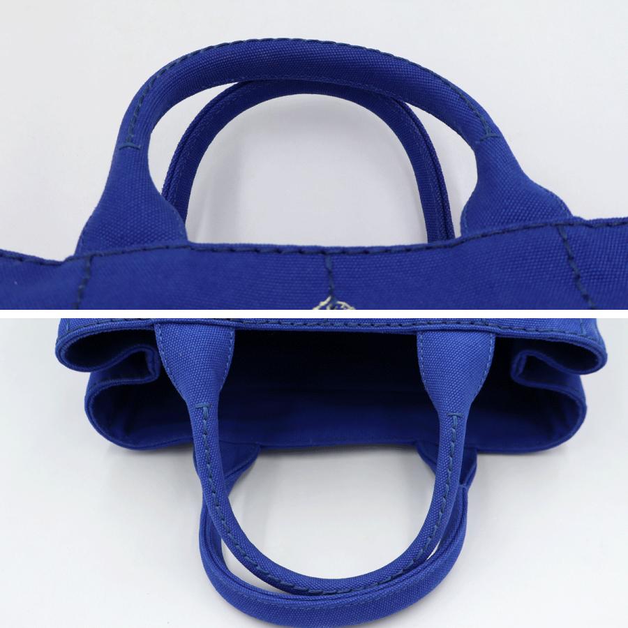 プラダ（PRADA）カナパ　2WAYバッグ　1BG439　ハンドバッグ　ショルダーバッグ　トートバッグ　ブルー　レディース（中古品）