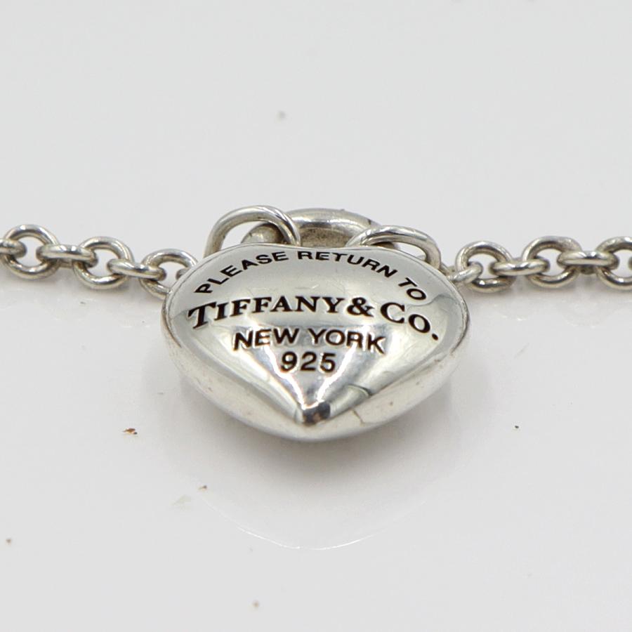 ティファニー(TIFFANY & Co) SV925　フルハートブレスレット　腕回り17cm　重さ5.56g　レディース(中古)