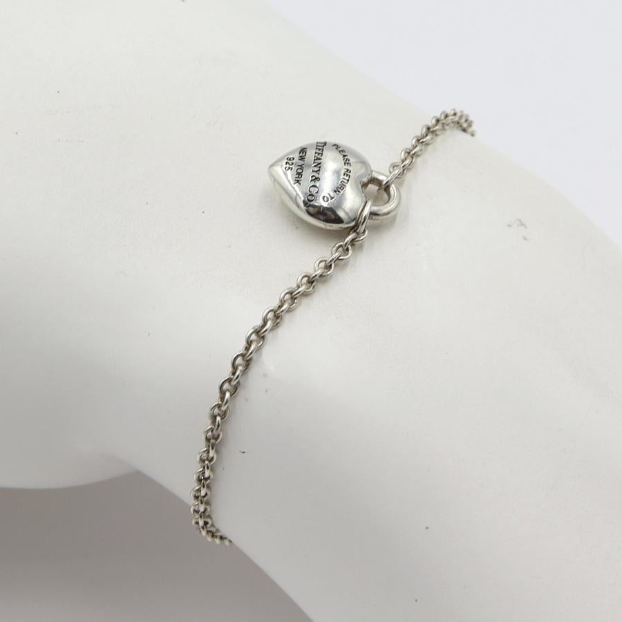 ティファニー(TIFFANY & Co) SV925　フルハートブレスレット　腕回り17cm　重さ5.56g　レディース(中古)