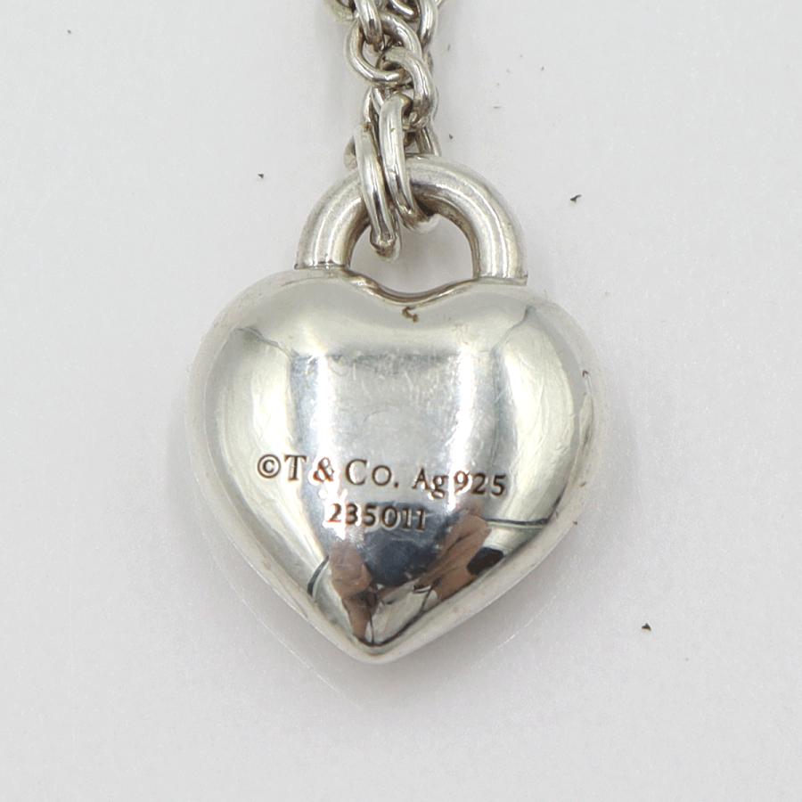 ティファニー(TIFFANY & Co) SV925　フルハートブレスレット　腕回り17cm　重さ5.56g　レディース(中古)