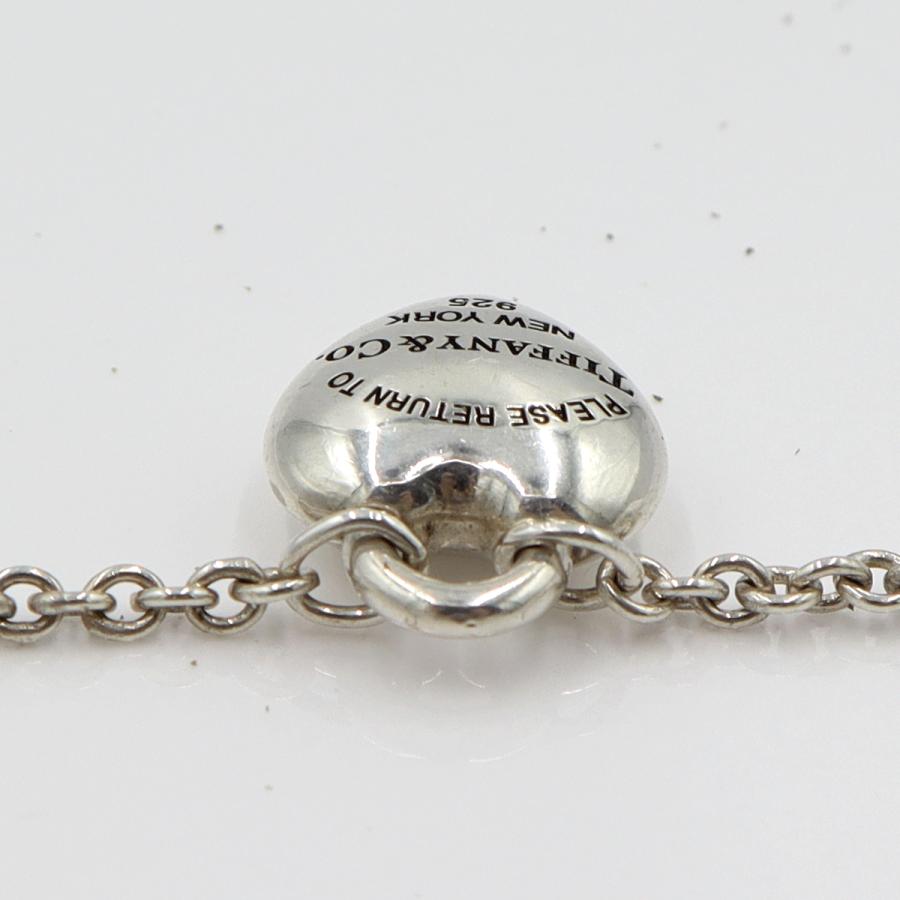 ティファニー(TIFFANY & Co) SV925　フルハートブレスレット　腕回り17cm　重さ5.56g　レディース(中古)