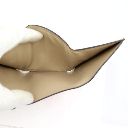 フェンディ（FENDI）FFダイヤモンド三つ折り財布　8M0480-ALWA-F1L2E　レッド/ベージュ　レディース（中古）