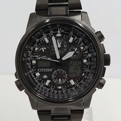 シチズン(CITIZEN)　プロマスタースカイ　エコドライブ　U680-T019692　ソーラー電池　ソーラー電波　メンズ　電波時計（中古）