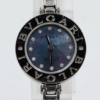 ブルガリ（BVLGARI）B-ZERO1　バングル　BZ22S　12Pダイヤモンド　クォーツ　22.3mm　レディース（中古）