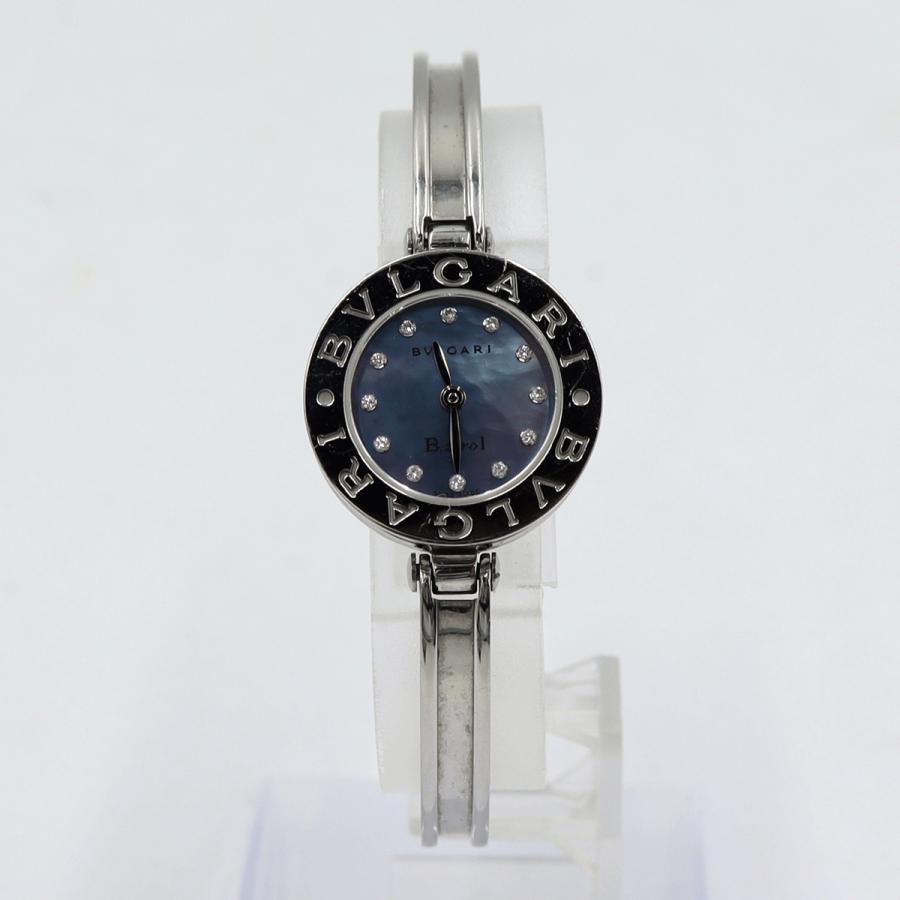 ブルガリ（BVLGARI）B-ZERO1　バングル　BZ22S　12Pダイヤモンド　クォーツ　22.3mm　レディース（中古）