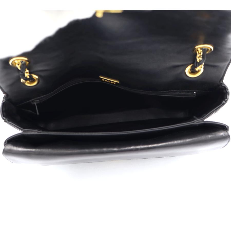 バリー(BALLY) キルティング チェーンショルダー　ショルダーバッグ　ブラック　レディース(中古)