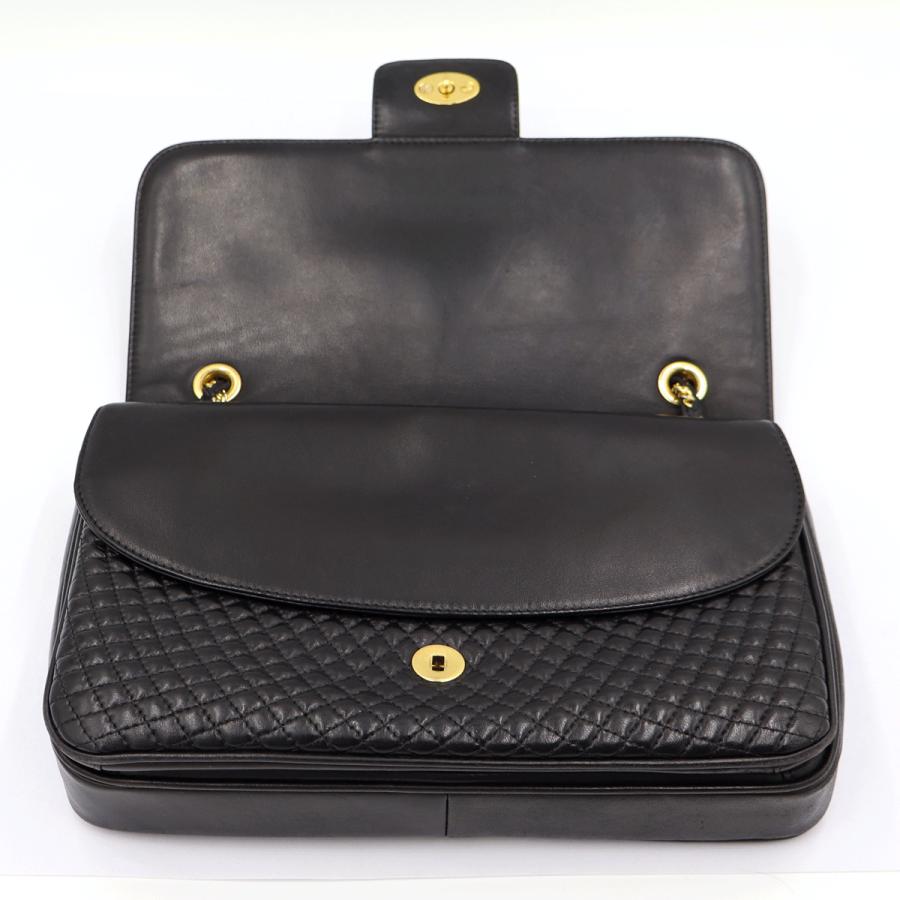 バリー(BALLY) キルティング チェーンショルダー　ショルダーバッグ　ブラック　レディース(中古)