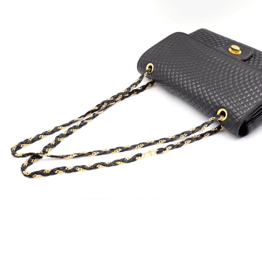 バリー(BALLY) キルティング チェーンショルダー　ショルダーバッグ　ブラック　レディース(中古)