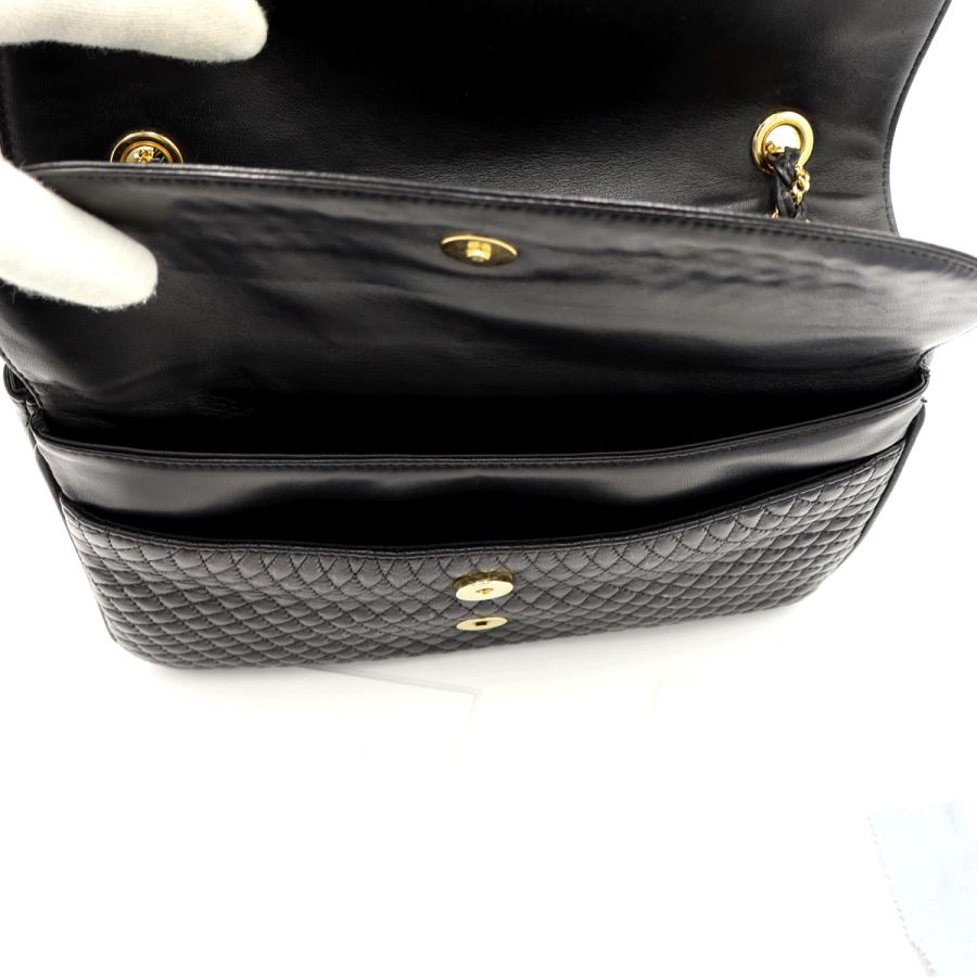 バリー(BALLY) キルティング チェーンショルダー　ショルダーバッグ　ブラック　レディース(中古)