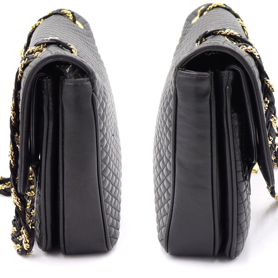 バリー(BALLY) キルティング チェーンショルダー　ショルダーバッグ　ブラック　レディース(中古)