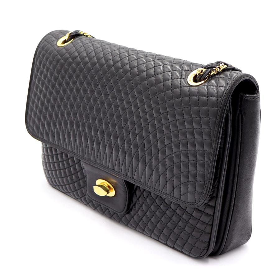 バリー(BALLY) キルティング チェーンショルダー　ショルダーバッグ　ブラック　レディース(中古)