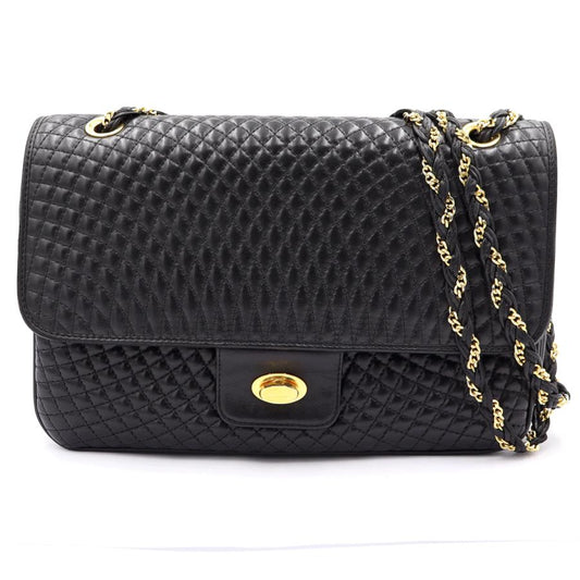 バリー(BALLY) キルティング チェーンショルダー　ショルダーバッグ　ブラック　レディース(中古)