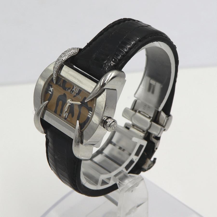 シャリオール(CHARRIOL)　クチャ　パンテール時計　KUCHTSD1234KTS2　クォーツ　レディース（中古）