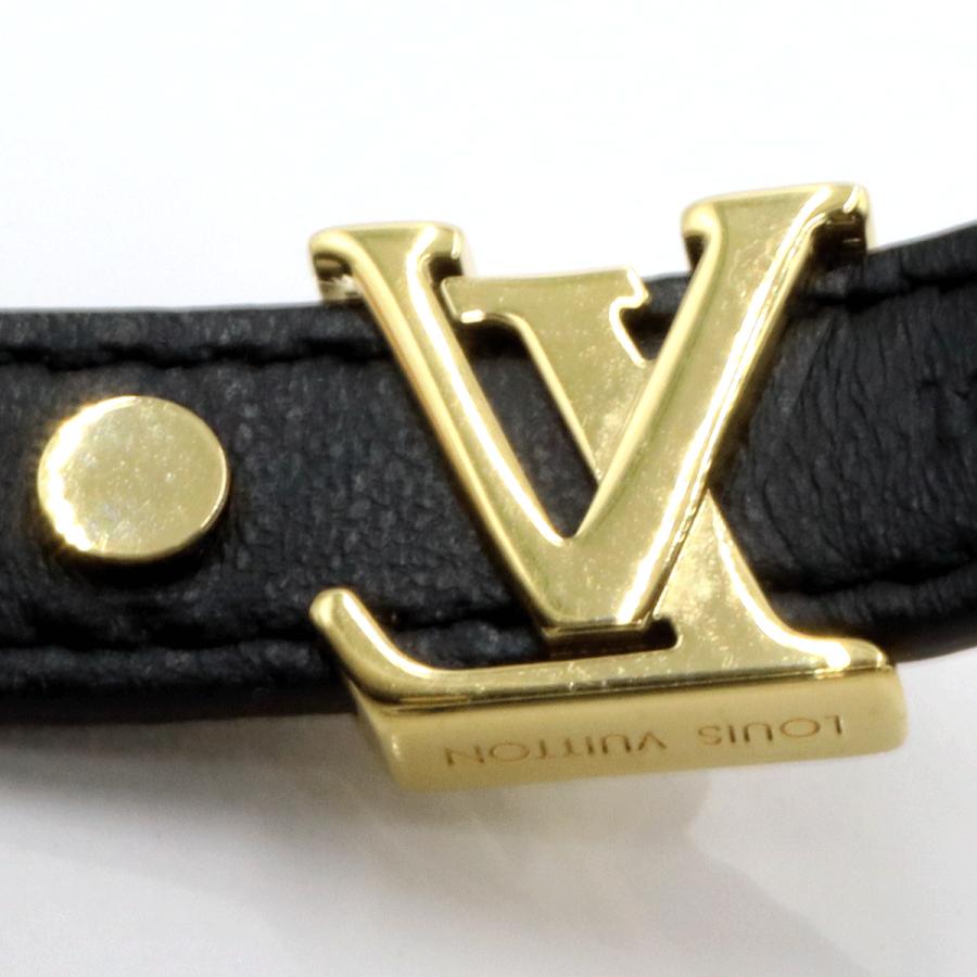 ルイヴィトン（LOUIS VUITTON)モノグラム　ブレスレット LV アイコニック M8526F　腕回り#17(17cm)　重さ約9.0g　ブレスレット　レディース(中古)
