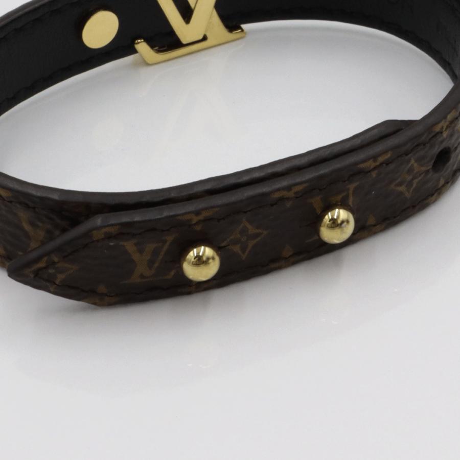 ルイヴィトン（LOUIS VUITTON)モノグラム　ブレスレット LV アイコニック M8526F　腕回り#17(17cm)　重さ約9.0g　ブレスレット　レディース(中古)