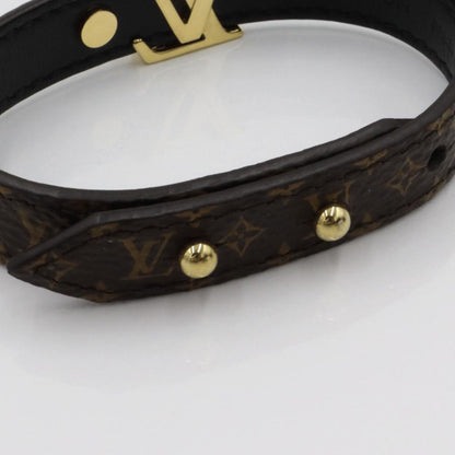 ルイヴィトン（LOUIS VUITTON)モノグラム　ブレスレット LV アイコニック M8526F　腕回り#17(17cm)　重さ約9.0g　ブレスレット　レディース(中古)