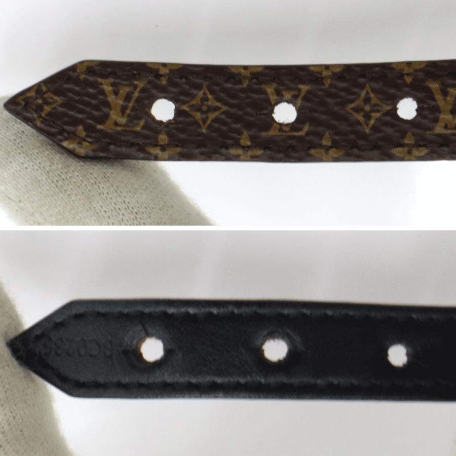 ルイヴィトン（LOUIS VUITTON)モノグラム　ブレスレット LV アイコニック M8526F　腕回り#17(17cm)　重さ約9.0g　ブレスレット　レディース(中古)