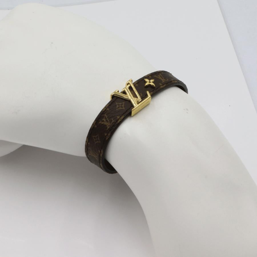 ルイヴィトン（LOUIS VUITTON)モノグラム　ブレスレット LV アイコニック M8526F　腕回り#17(17cm)　重さ約9.0g　ブレスレット　レディース(中古)