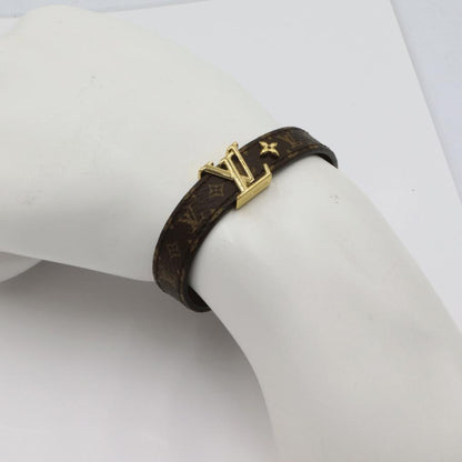 ルイヴィトン（LOUIS VUITTON)モノグラム　ブレスレット LV アイコニック M8526F　腕回り#17(17cm)　重さ約9.0g　ブレスレット　レディース(中古)