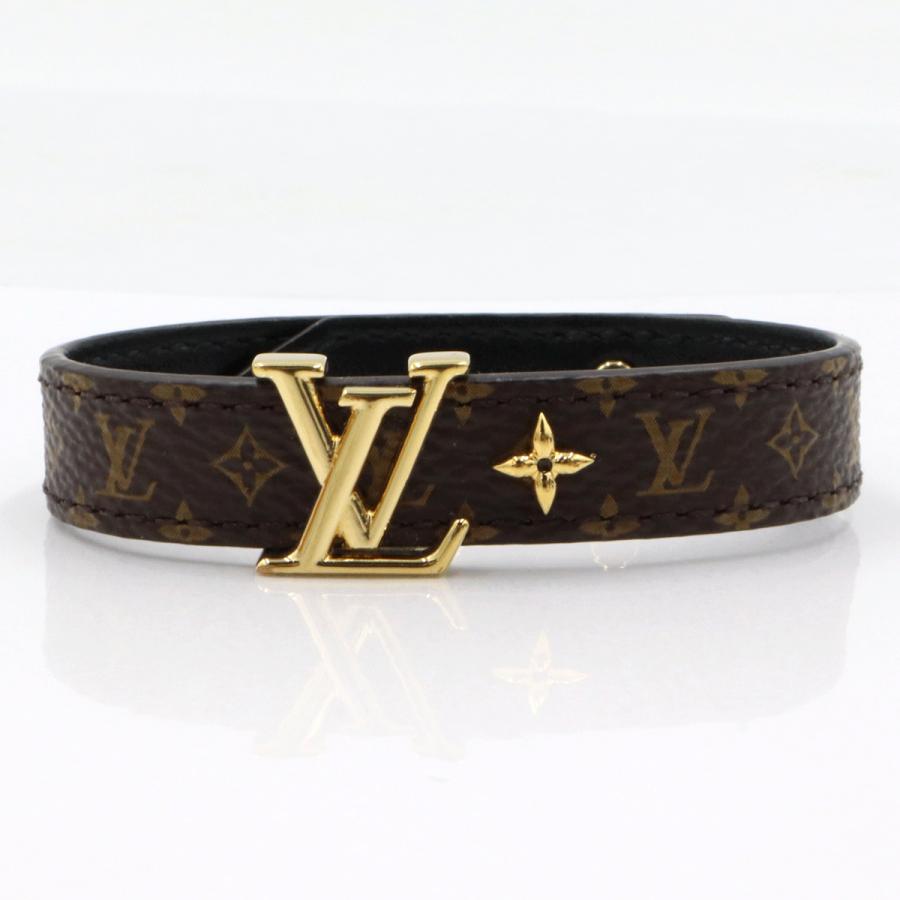 ルイヴィトン（LOUIS VUITTON)モノグラム　ブレスレット LV アイコニック M8526F　腕回り#17(17cm)　重さ約9.0g　ブレスレット　レディース(中古)