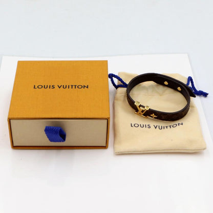 ルイヴィトン（LOUIS VUITTON)モノグラム　ブレスレット LV アイコニック M8526F　腕回り#17(17cm)　重さ約9.0g　ブレスレット　レディース(中古)