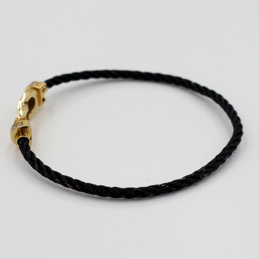 フレッド(FRED)シャンス　アンフィニ　MM　ブレスレット　長さ16cm　重量6.30ｇ　イエローゴールド　ダイヤモンド パヴェセッティング（中古）