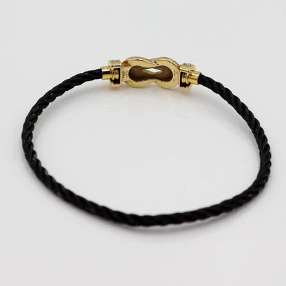 フレッド(FRED)シャンス　アンフィニ　MM　ブレスレット　長さ16cm　重量6.30ｇ　イエローゴールド　ダイヤモンド パヴェセッティング（中古）