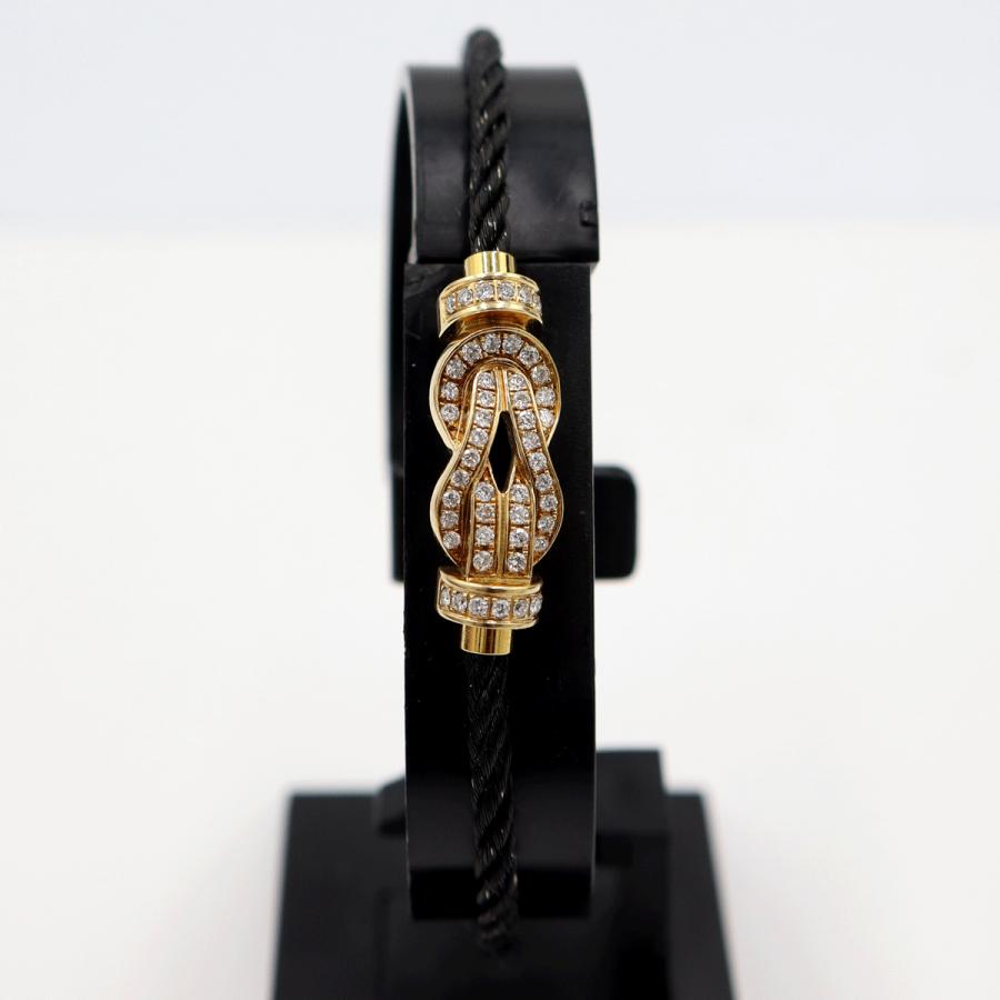 フレッド(FRED)シャンス　アンフィニ　MM　ブレスレット　長さ16cm　重量6.30ｇ　イエローゴールド　ダイヤモンド パヴェセッティング（中古）