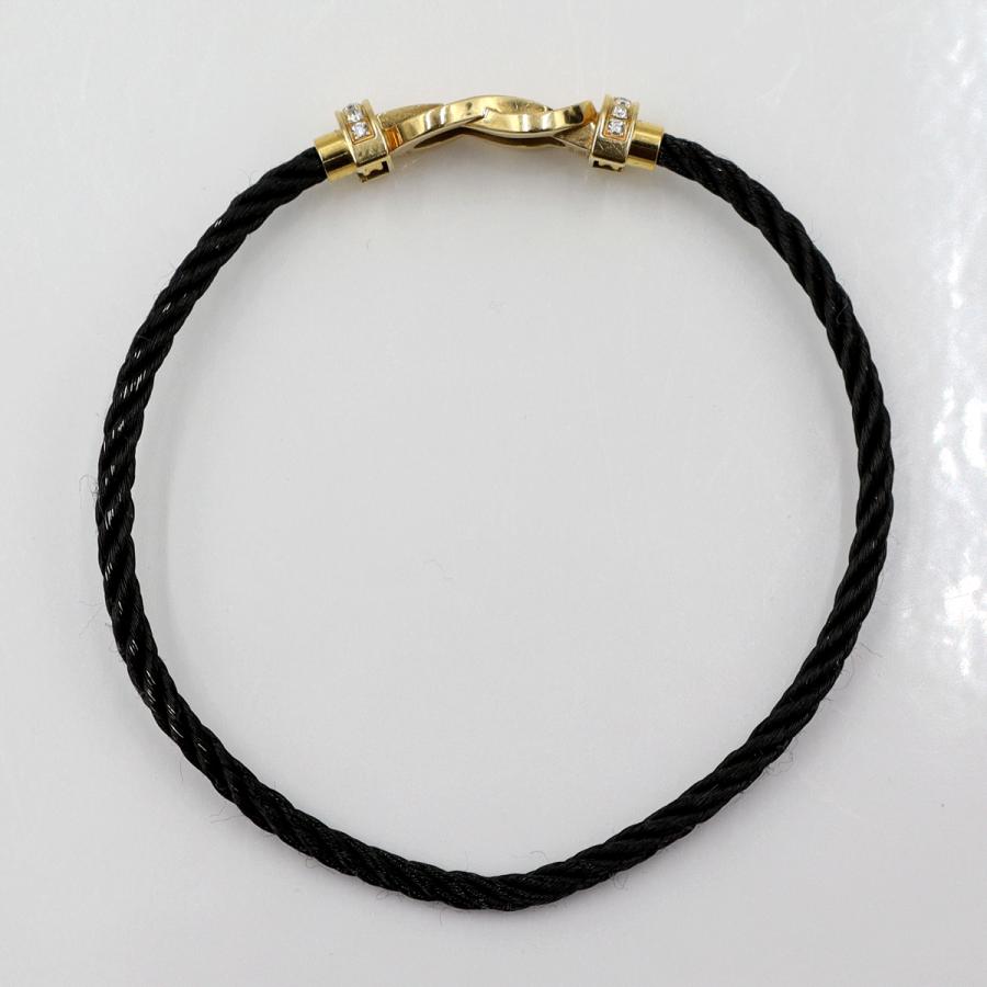 フレッド(FRED)シャンス　アンフィニ　MM　ブレスレット　長さ16cm　重量6.30ｇ　イエローゴールド　ダイヤモンド パヴェセッティング（中古）