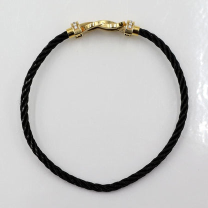 フレッド(FRED)シャンス　アンフィニ　MM　ブレスレット　長さ16cm　重量6.30ｇ　イエローゴールド　ダイヤモンド パヴェセッティング（中古）