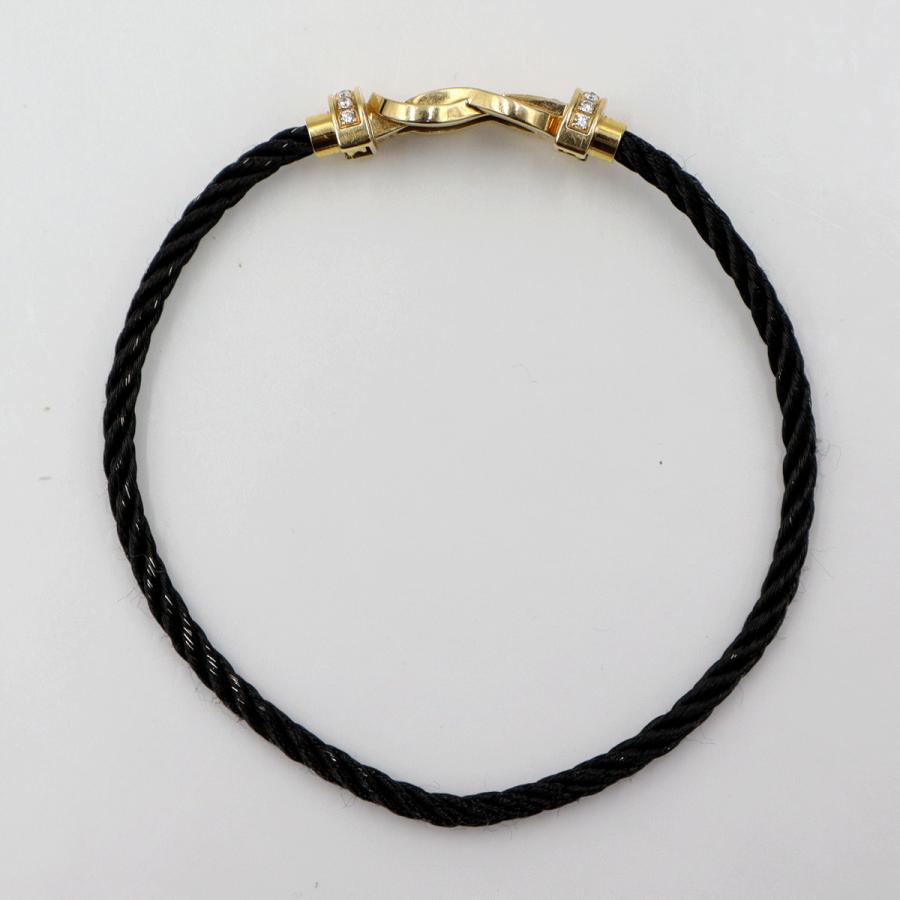 フレッド(FRED)シャンス　アンフィニ　MM　ブレスレット　長さ16cm　重量6.30ｇ　イエローゴールド　ダイヤモンド パヴェセッティング（中古）