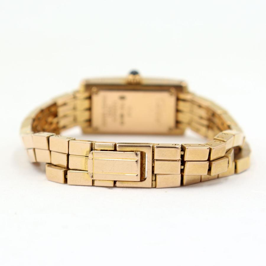 カルティエ(Cartier）タンクアロンジェ ラニエールウォッチSM　クオーツ　W15373X5　750PG 3ロウ　レディース （中古）