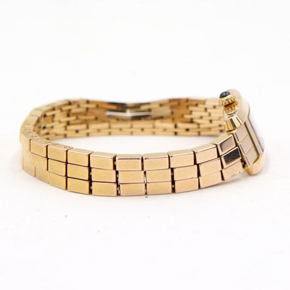 カルティエ(Cartier）タンクアロンジェ ラニエールウォッチSM　クオーツ　W15373X5　750PG 3ロウ　レディース （中古）