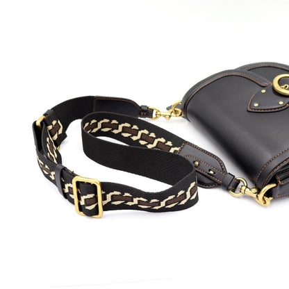 コーチ(COACH)　ビート　サドルバッグ　C3738　ショルダーバッグ　ブラック　レディース　(中古)