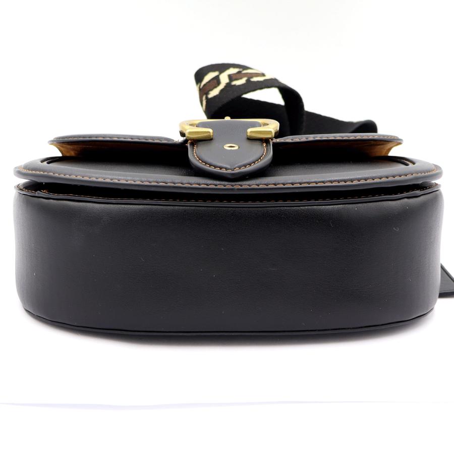 コーチ(COACH)　ビート　サドルバッグ　C3738　ショルダーバッグ　ブラック　レディース　(中古)