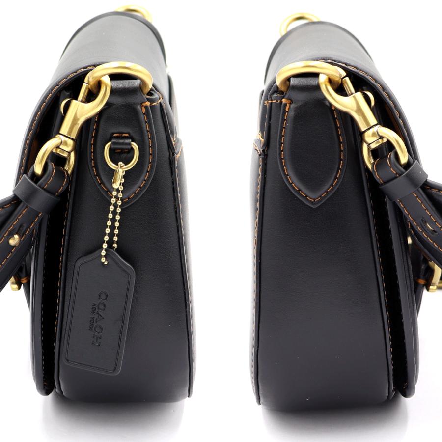 コーチ(COACH)　ビート　サドルバッグ　C3738　ショルダーバッグ　ブラック　レディース　(中古)