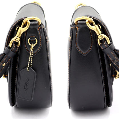 コーチ(COACH)　ビート　サドルバッグ　C3738　ショルダーバッグ　ブラック　レディース　(中古)