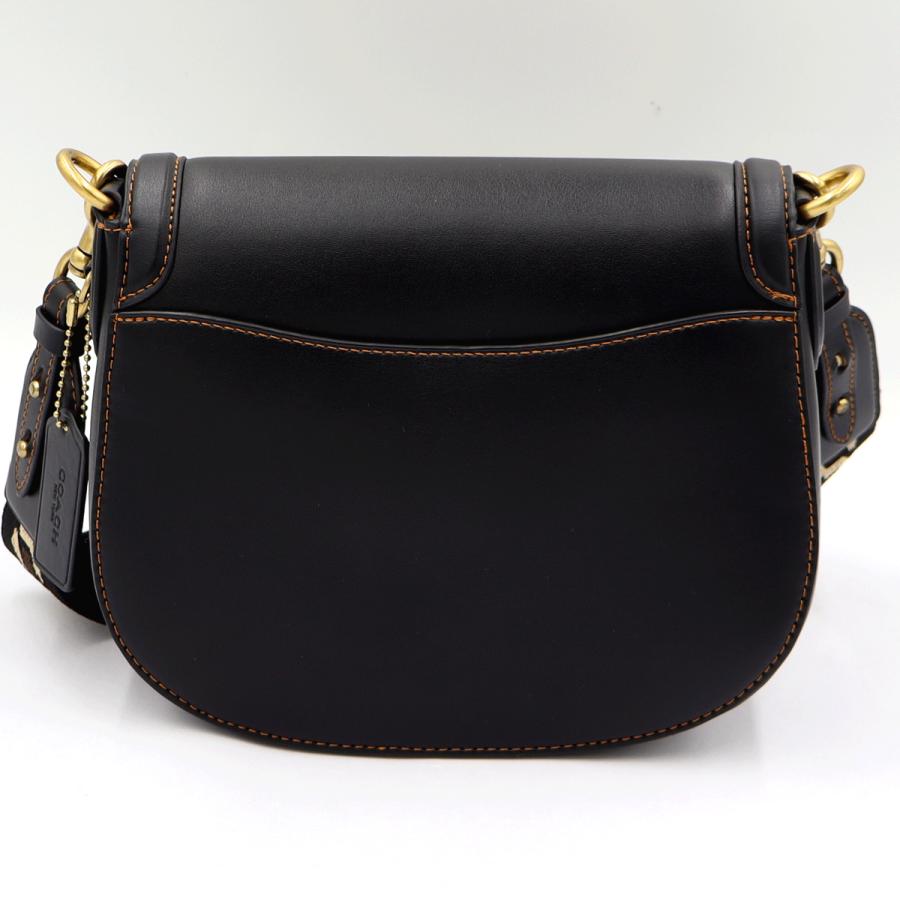 コーチ(COACH)　ビート　サドルバッグ　C3738　ショルダーバッグ　ブラック　レディース　(中古)