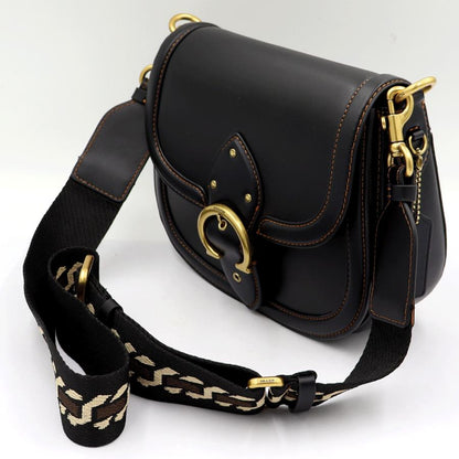 コーチ(COACH)　ビート　サドルバッグ　C3738　ショルダーバッグ　ブラック　レディース　(中古)