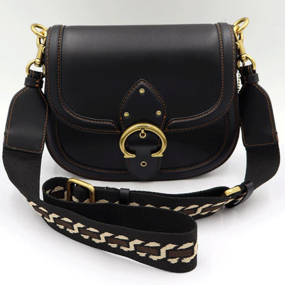 コーチ(COACH)　ビート　サドルバッグ　C3738　ショルダーバッグ　ブラック　レディース　(中古)