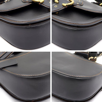 コーチ(COACH)　ビート　サドルバッグ　C3738　ショルダーバッグ　ブラック　レディース　(中古)