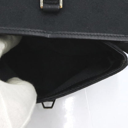 グッチ(GUCCI)GGキャンバス　ボディバッグ　92543　ブラック　黒　ウエストバッグ　コンパクトサイズ　レディース(中古)