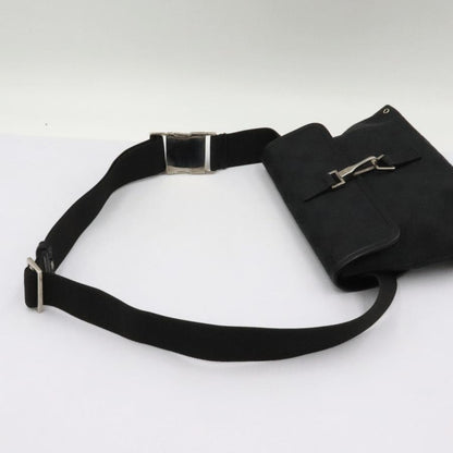グッチ(GUCCI)GGキャンバス　ボディバッグ　92543　ブラック　黒　ウエストバッグ　コンパクトサイズ　レディース(中古)