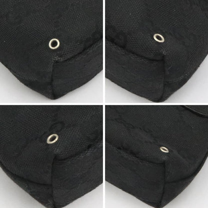 グッチ(GUCCI)GGキャンバス　ボディバッグ　92543　ブラック　黒　ウエストバッグ　コンパクトサイズ　レディース(中古)
