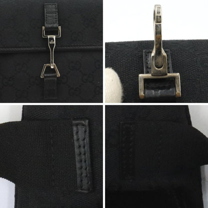 グッチ(GUCCI)GGキャンバス　ボディバッグ　92543　ブラック　黒　ウエストバッグ　コンパクトサイズ　レディース(中古)