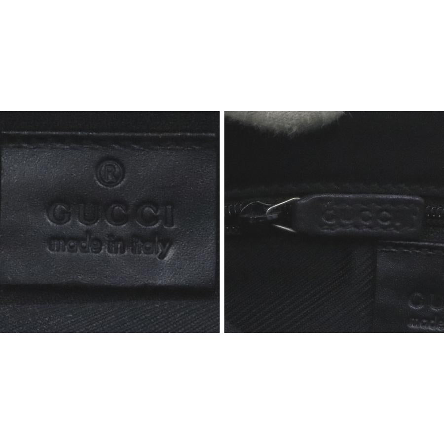 グッチ(GUCCI)GGキャンバス　ボディバッグ　92543　ブラック　黒　ウエストバッグ　コンパクトサイズ　レディース(中古)