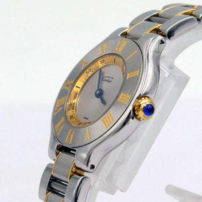 カルティエ(Cartier）マスト21　ヴァンテアン　クオーツ　時計　W1073R6　SS/GP　レディース（中古）