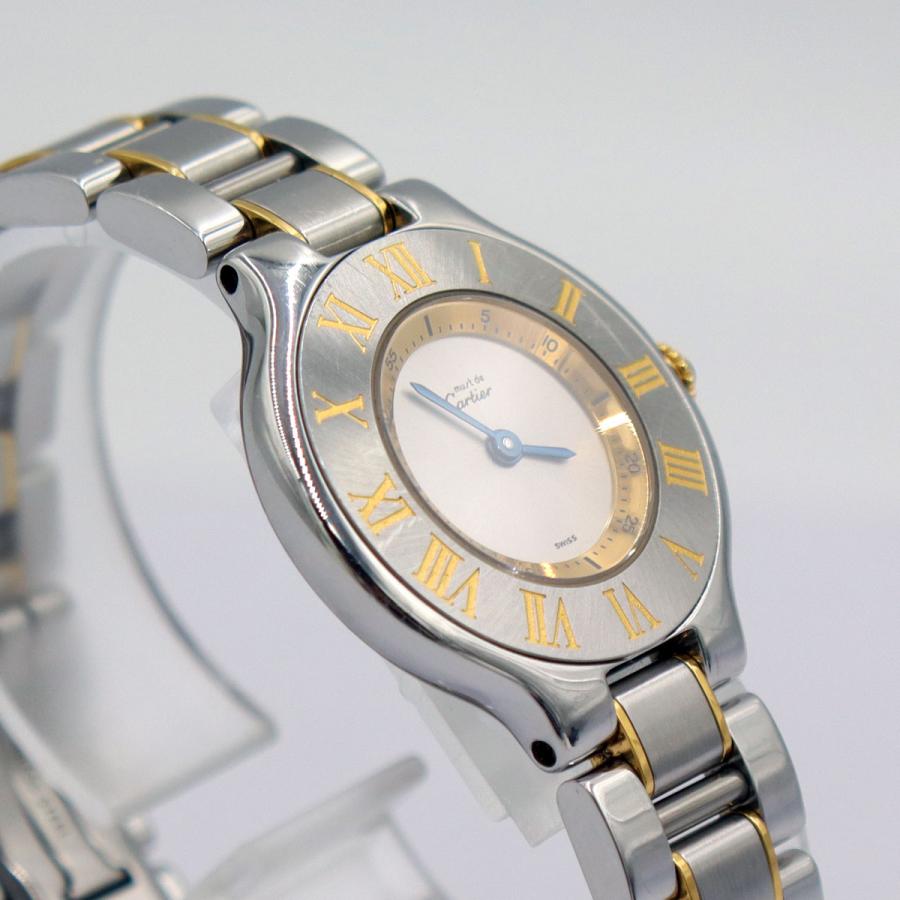 カルティエ(Cartier）マスト21　ヴァンテアン　クオーツ　時計　W1073R6　SS/GP　レディース（中古）