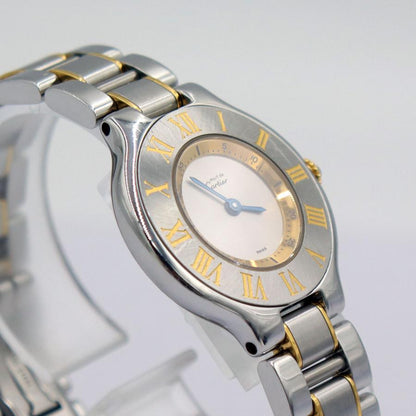 カルティエ(Cartier）マスト21　ヴァンテアン　クオーツ　時計　W1073R6　SS/GP　レディース（中古）